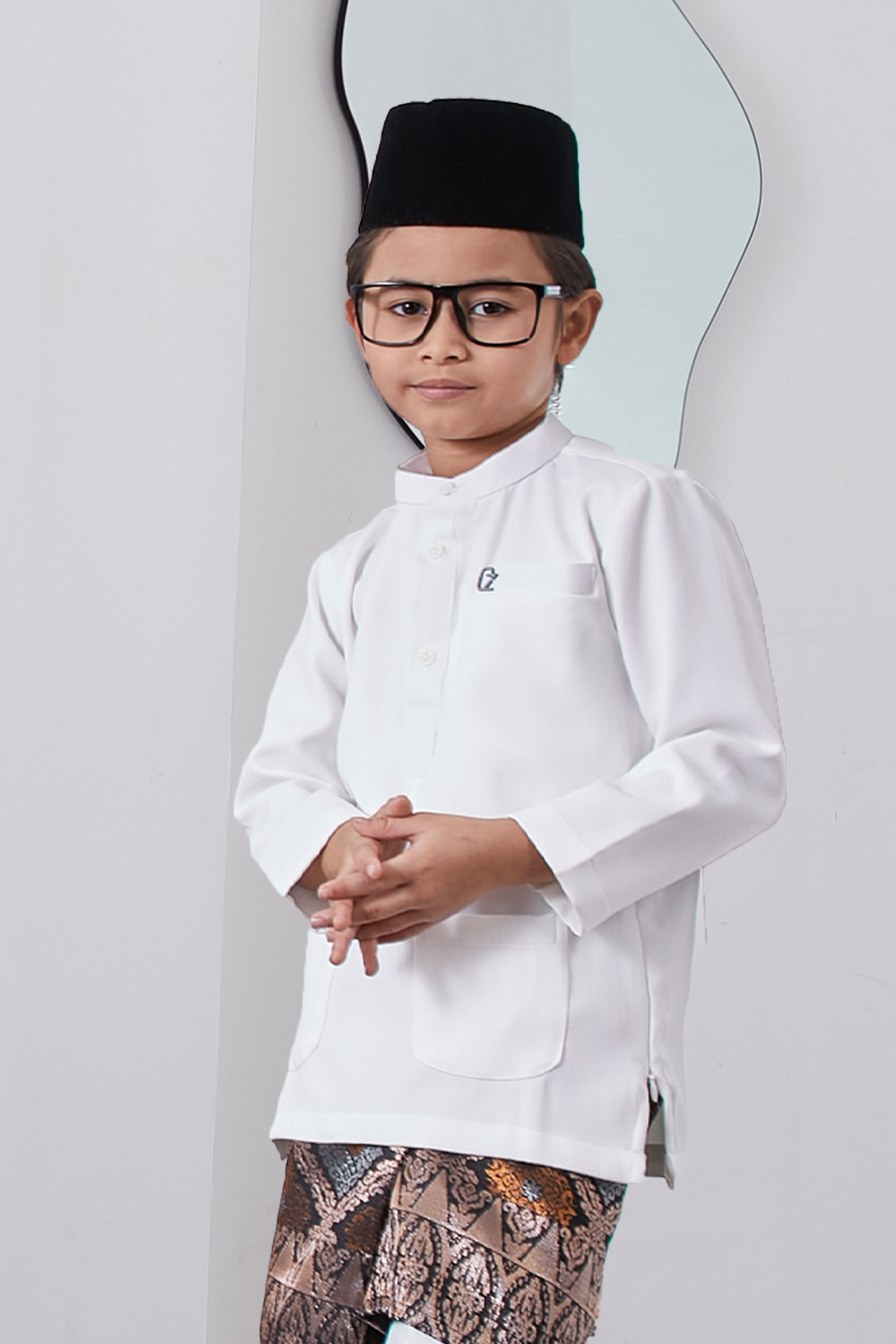 Baju Melayu Yusoff Kids - Off White
